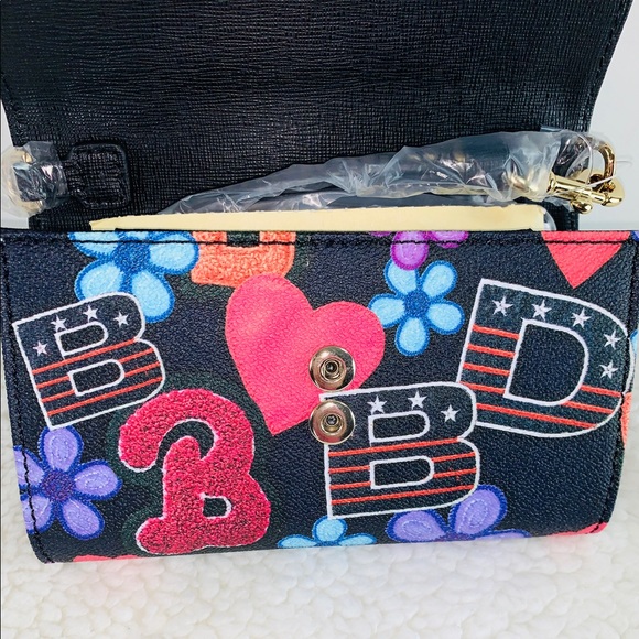 Dooney Bourke Flowers  DB Graffiti Mimi Crossbody - Picture 6 of 8